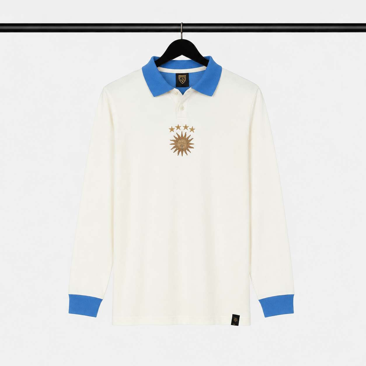 La Celeste White Long Sleeves