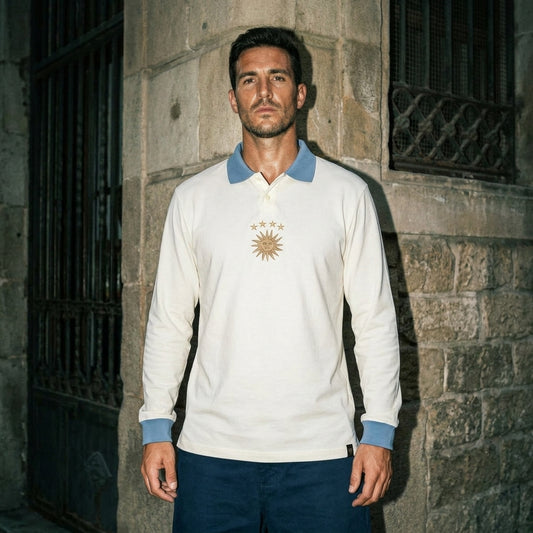 La Celeste White Long Sleeves
