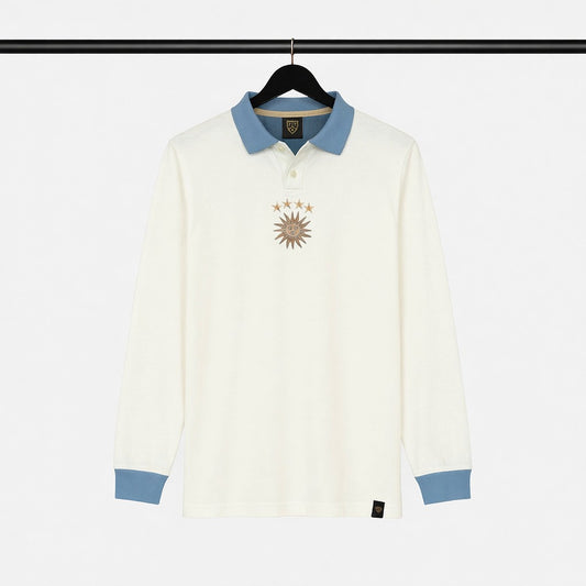La Celeste White Long Sleeves
